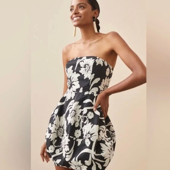 Anthropologie Eva Franco Floral Mini Dress - Size 8 - Picture 1 of 9
